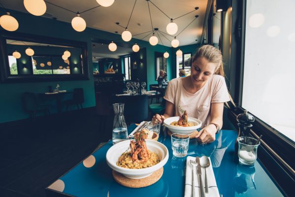 Restaurants serving fish and seafood