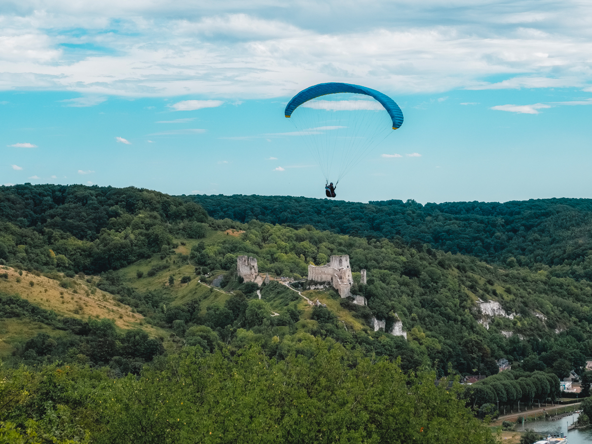 Vol au dessus du Château-Gaillard, Les Andelys © Teddy Bear Photos